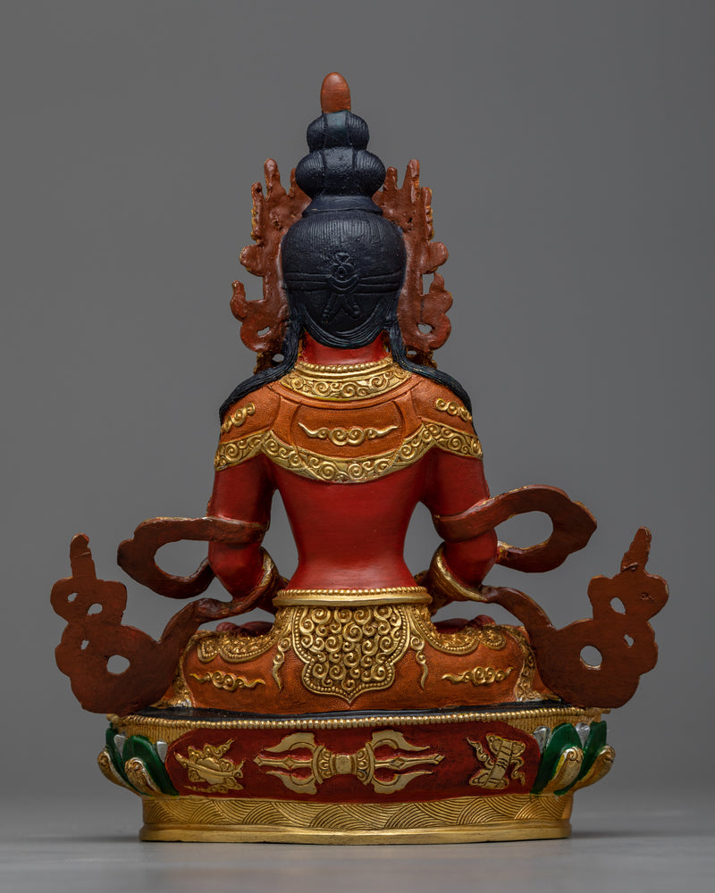 22cm Amitayus Buddha Statue 