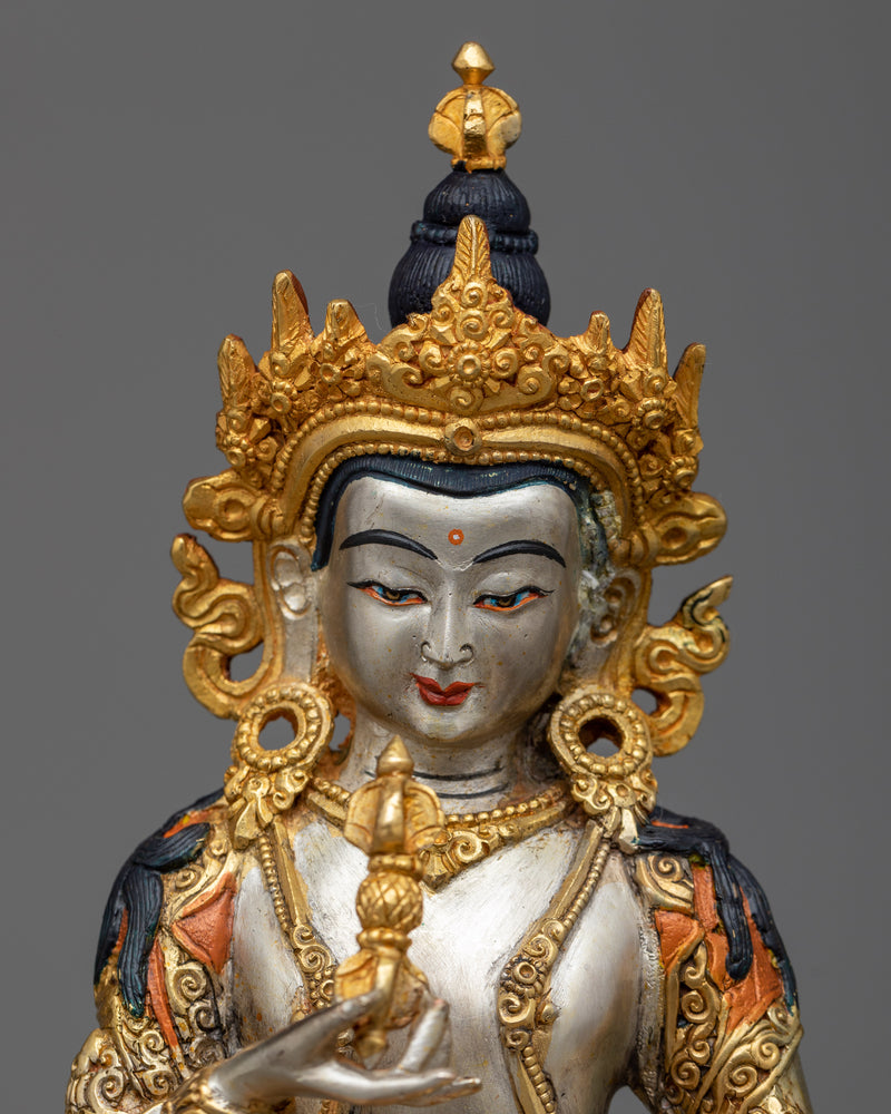 22cm Vajrasattva Statue | Tibetan Dorje Sempa Sculpture