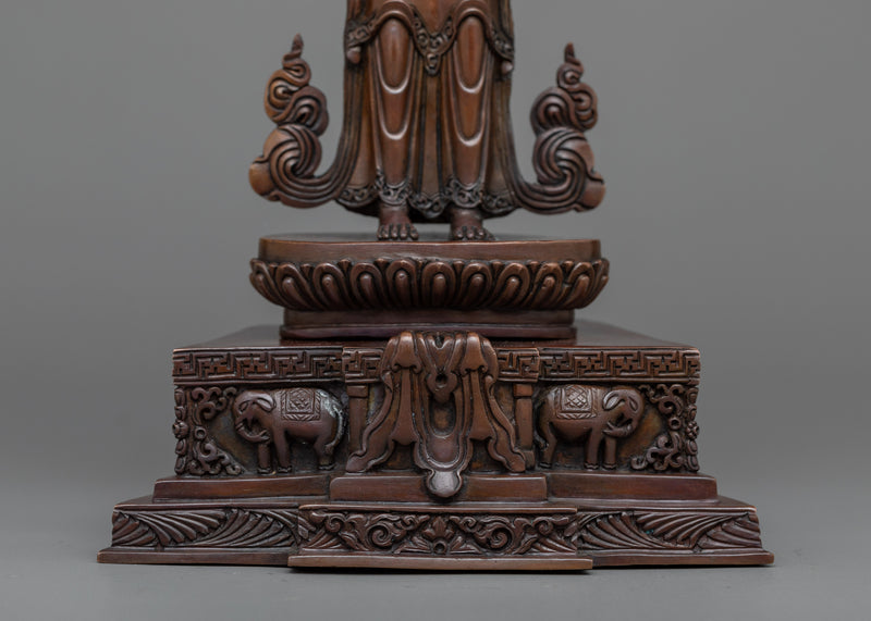 1000 Arm Chenrezig Sculpture | Handmade in Copper Compassionate Bodhisattva