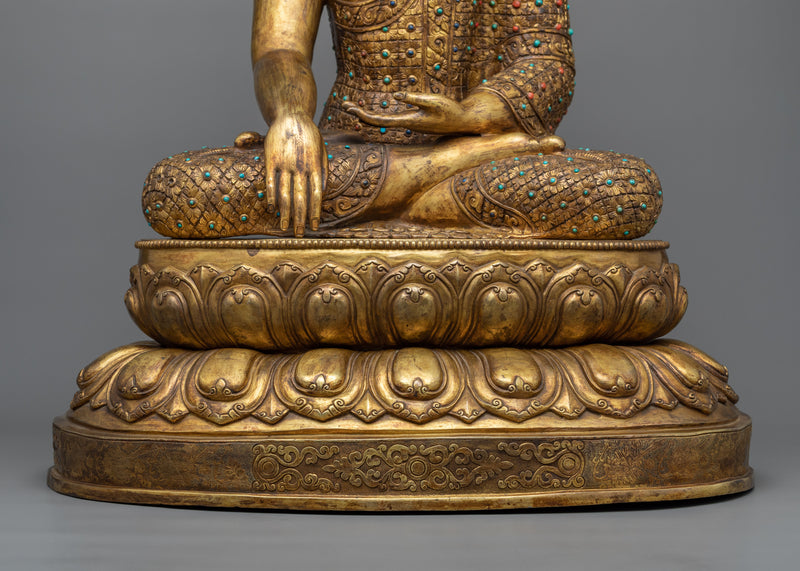 Statue of Shakyamuni Buddha | Antique Finished Sculpture