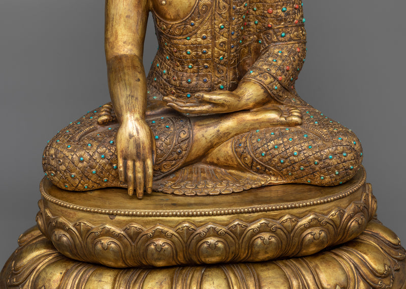 Statue of Shakyamuni Buddha | Antique Finished Sculpture