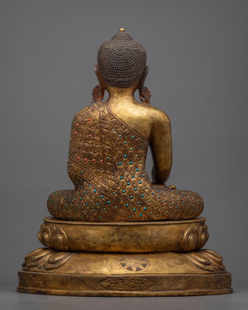 Statue of Shakyamuni Buddha | Antique Finished Sculpture