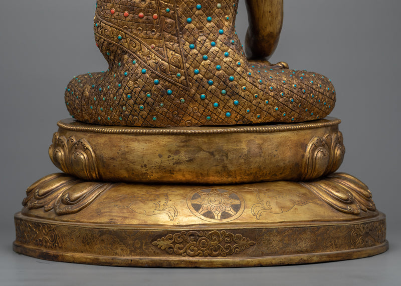 Statue of Shakyamuni Buddha | Antique Finished Sculpture