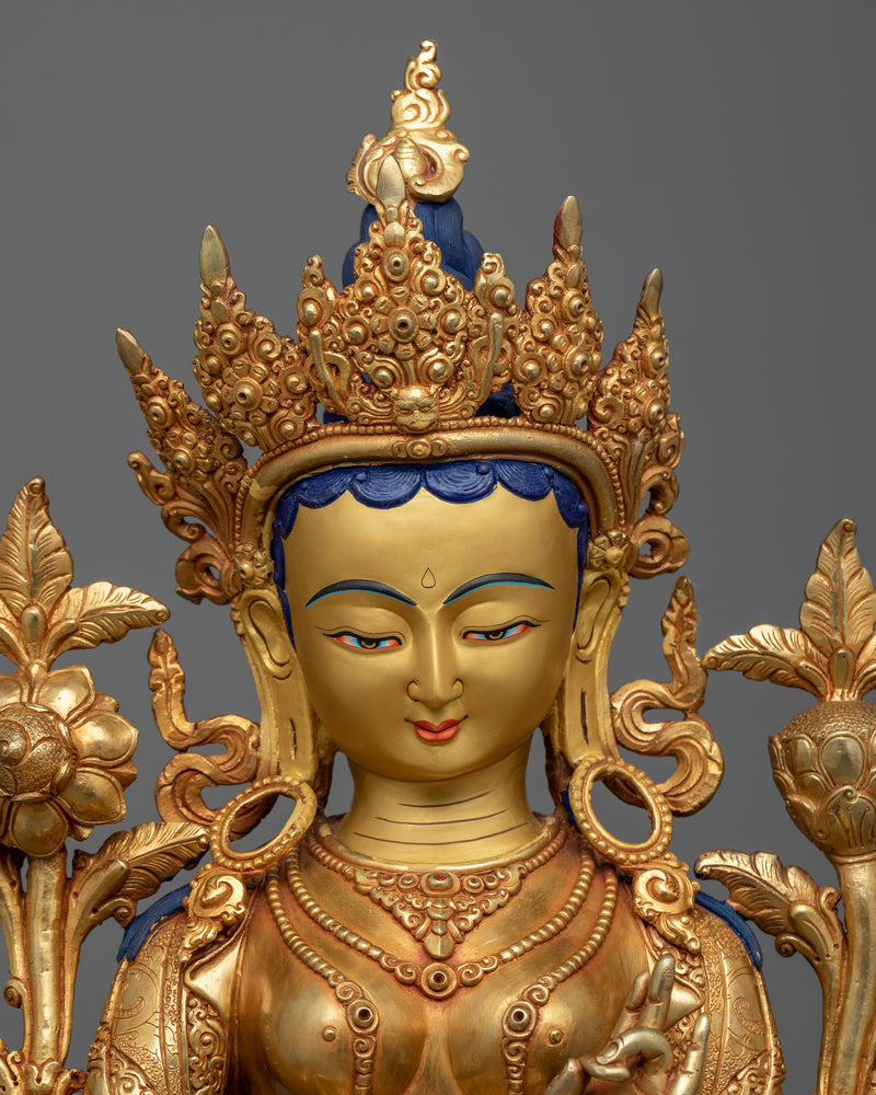 handcrafted-green-tara-statue