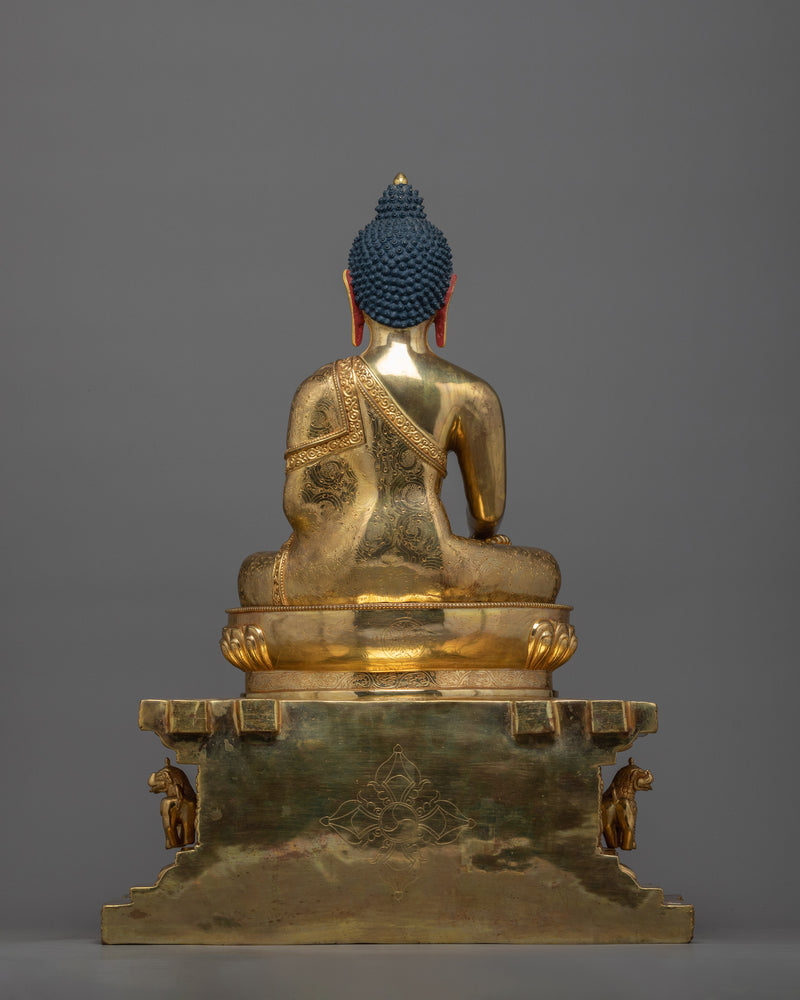 Buddha Shakyamuni on Throne Statue | Sublime Enlightenment