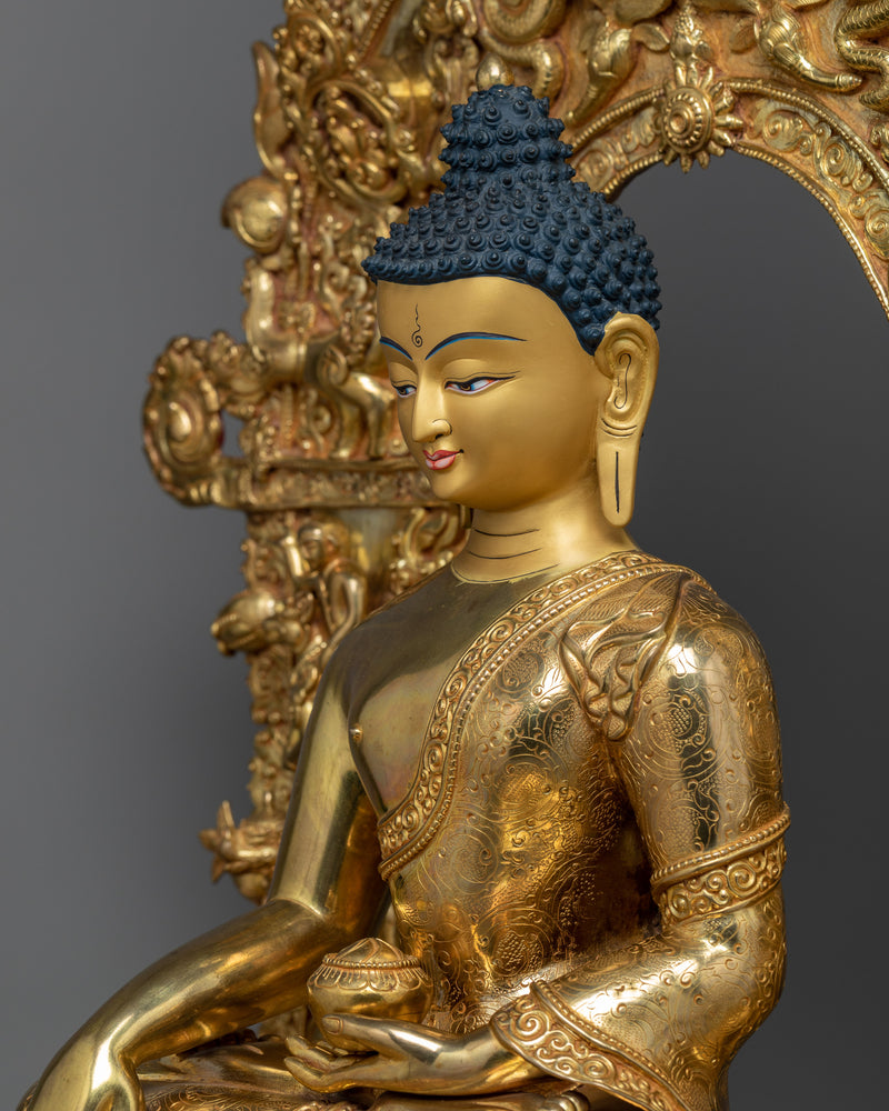 Buddha Shakyamuni on Throne Statue | Sublime Enlightenment