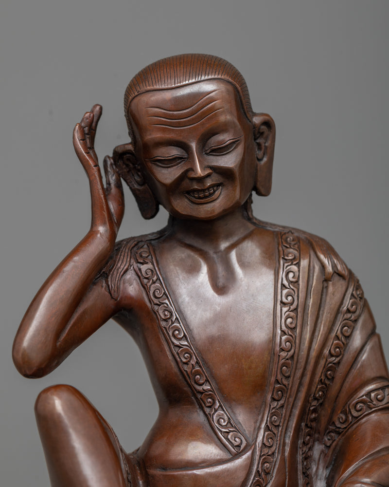 Tibetan Teacher Milarepa | Handmade Copper Statue