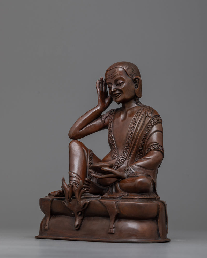 Tibetan Teacher Milarepa | Handmade Copper Statue