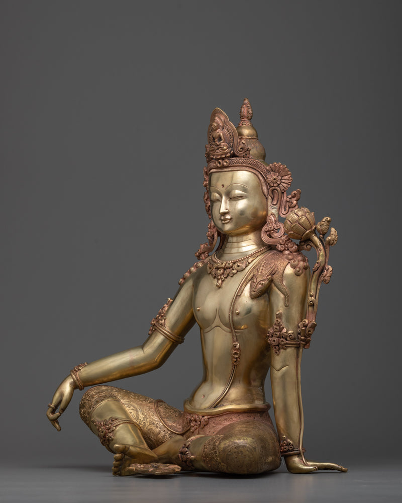 Two-Armed Chenrezig Statue | Masterfully Hand-carved Sculpture