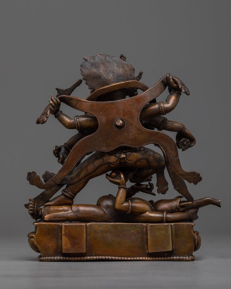 Six Armed Mahakala Sculpture | Dharmapala Pantheon of The Wrathful Deities