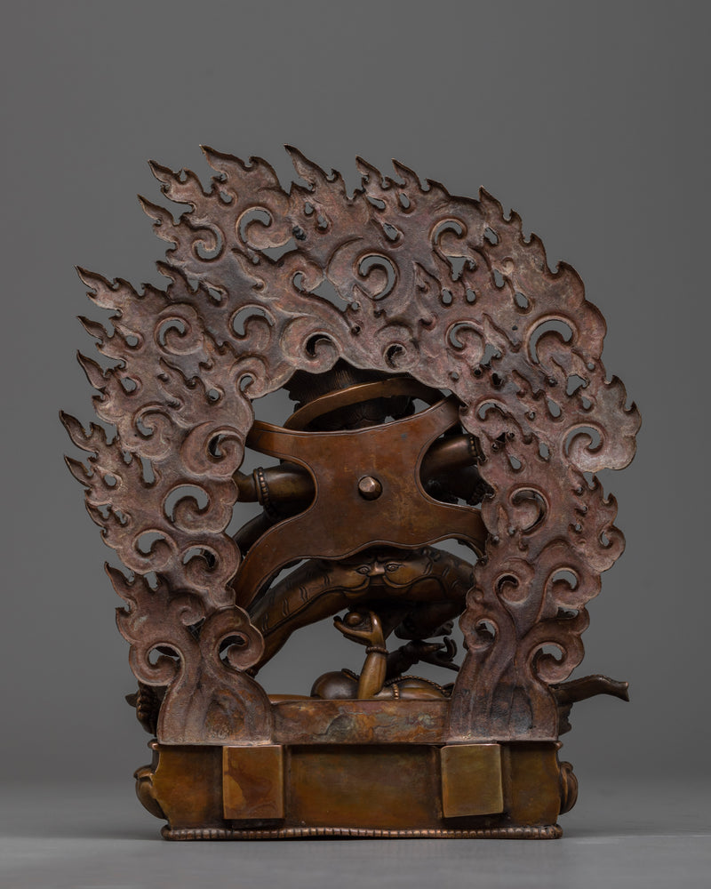 Six Armed Mahakala Sculpture