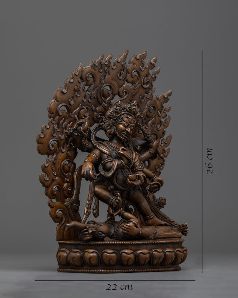 Six Armed Mahakala Sculpture