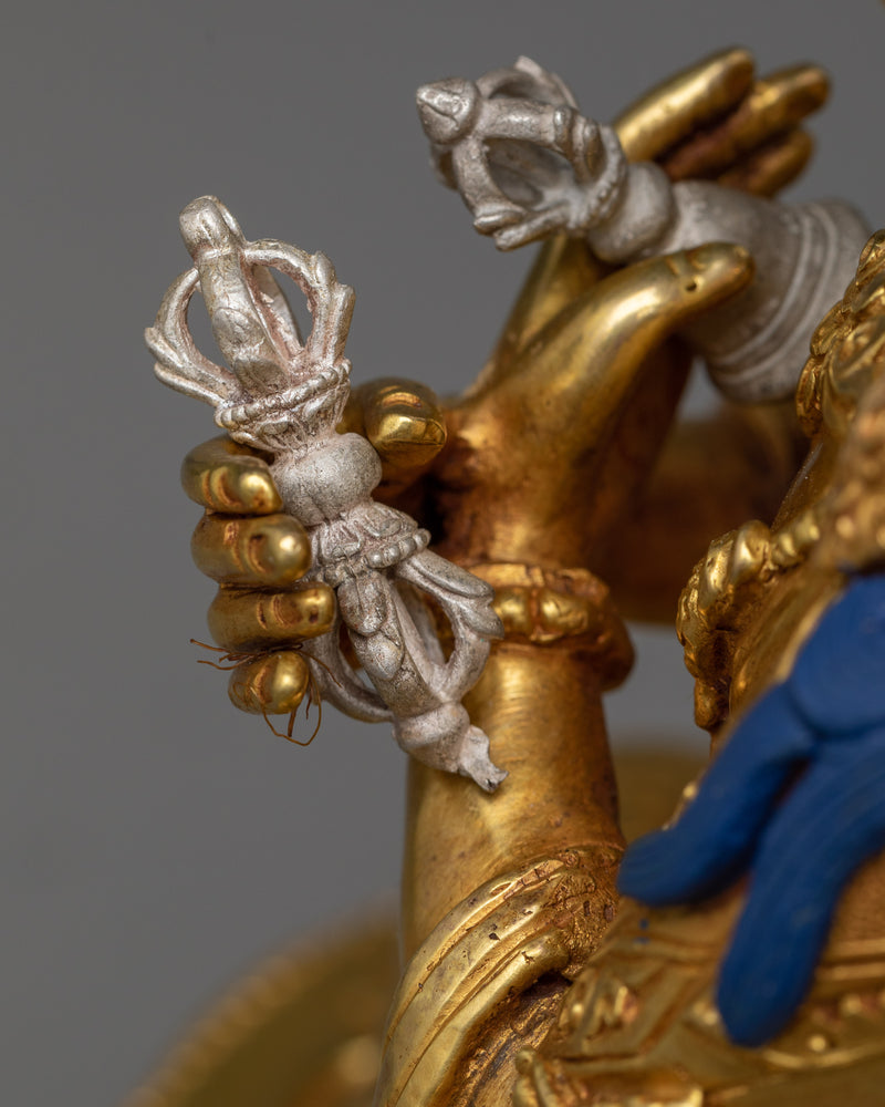 Vajradhara Dharmakaya Buddha Statue | 24k Gold Gilded Artwork