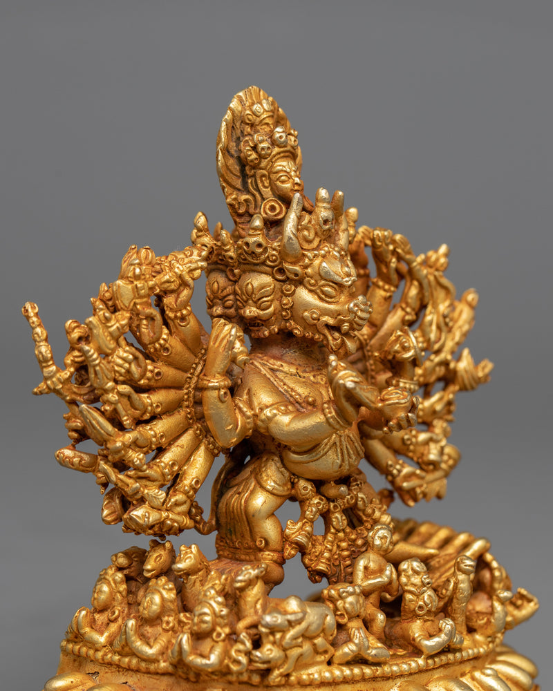 The Small Yamantaka | A Golden Beacon of Conquering Wisdom