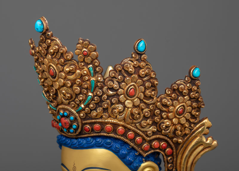 Crown Shakyamuni Buddha Statue | 19 Inch Beautiful Work of Art