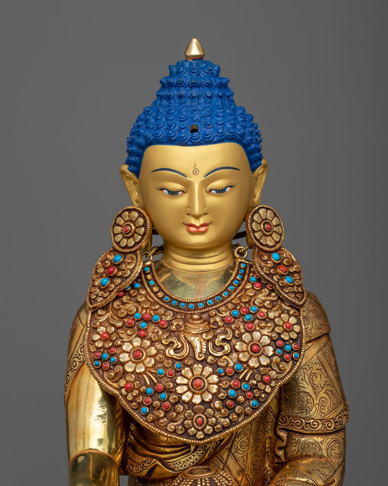 Crown Shakyamuni Buddha Statue | 19 Inch Beautiful Work of Art