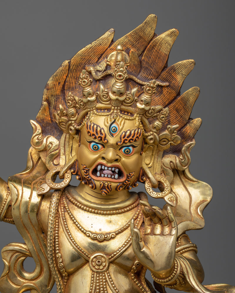 Vajrapani Buddhist Savior Statue | The Thunderbolt-bearing Bodhisattva