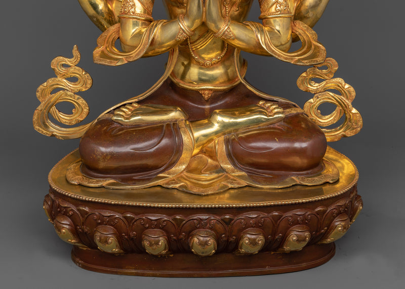 Chenrezig Large Statue | 25.9 Inches Sculpture of Compassionate Being