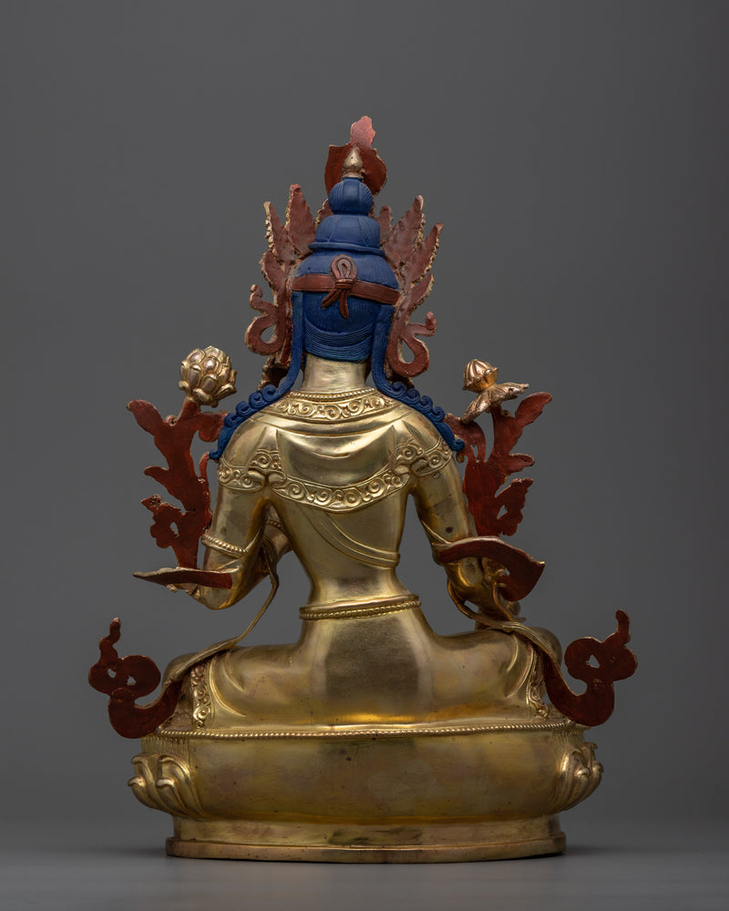 Green Tara Statue for Altar 