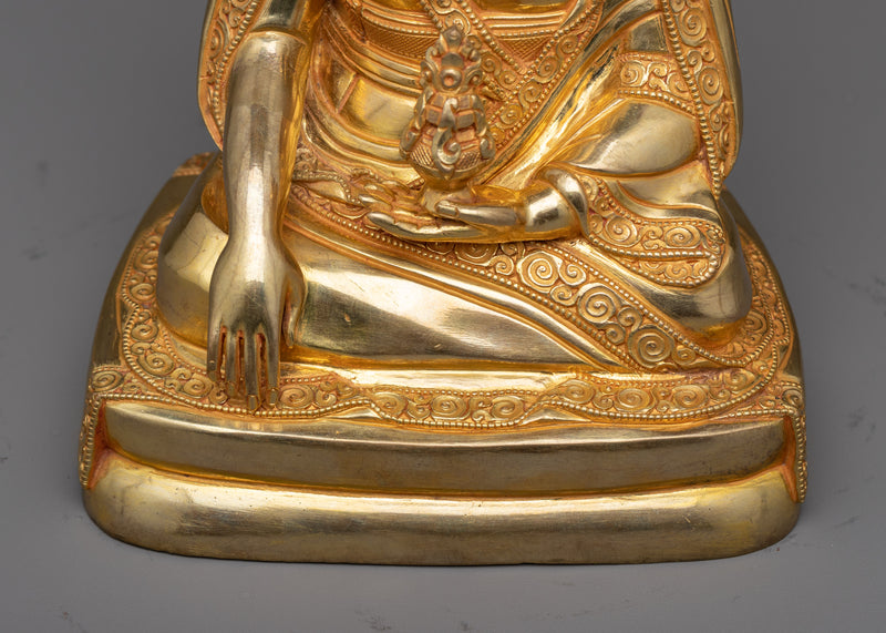 Great Lama Zhabdrung Rinpoche | Tibetan Buddhist Monk Statue Made in Nepal