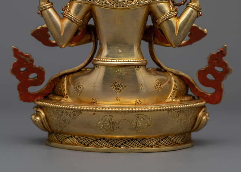 Radiant Chengresi Sculpture | A Premium Beacon of Compassion