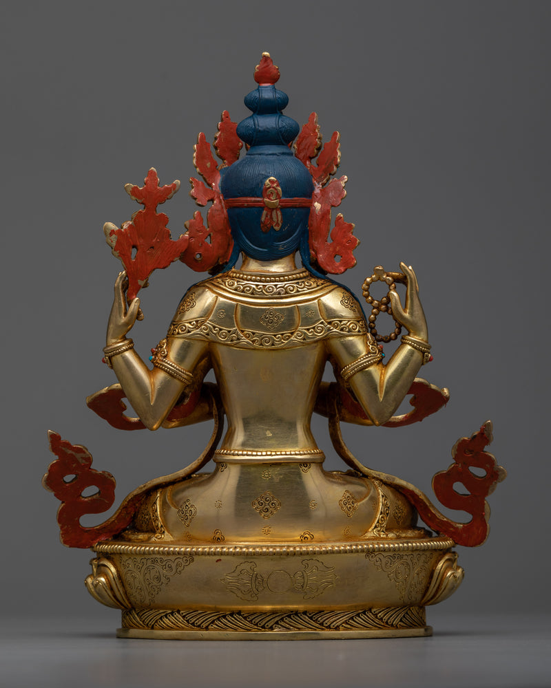 Radiant Chengresi Sculpture | A Premium Beacon of Compassion