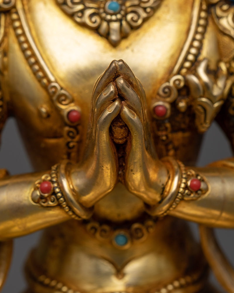 Radiant Chengresi Sculpture | A Premium Beacon of Compassion