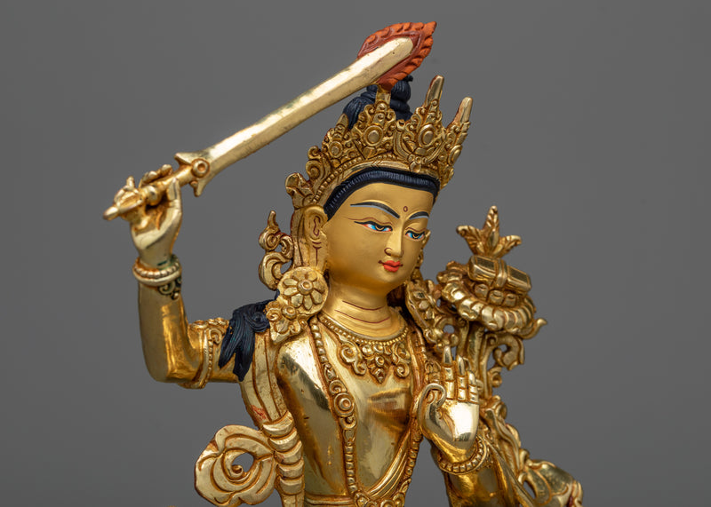 Our Handcrafted Manju Shree Statue | Discover the Ethereal Beauty of Wisdom Deity