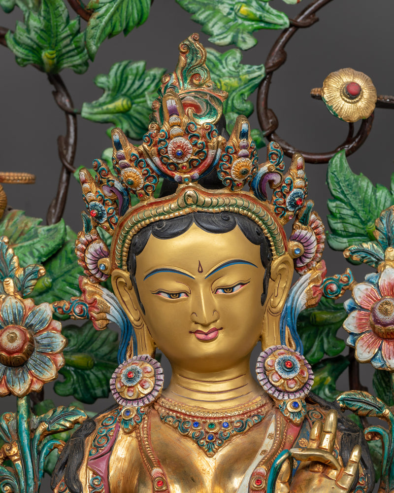 21 Tara Goddess Tree Sculpture | Unravel Spiritual Blossomin