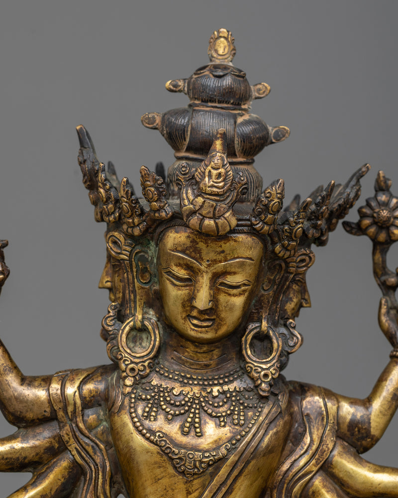 Discover the Multifaceted Enlightenment with Maha Manjushri | Himalayan Artwork