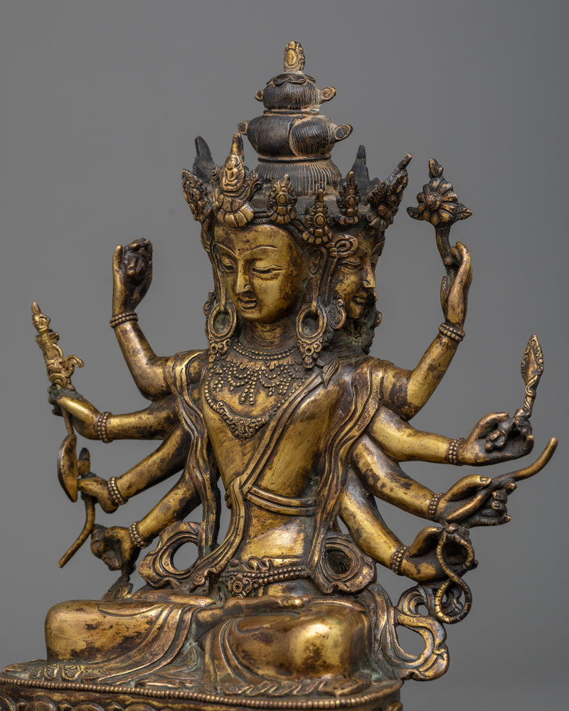 Discover the Multifaceted Enlightenment with Maha Manjushri | Himalayan Artwork