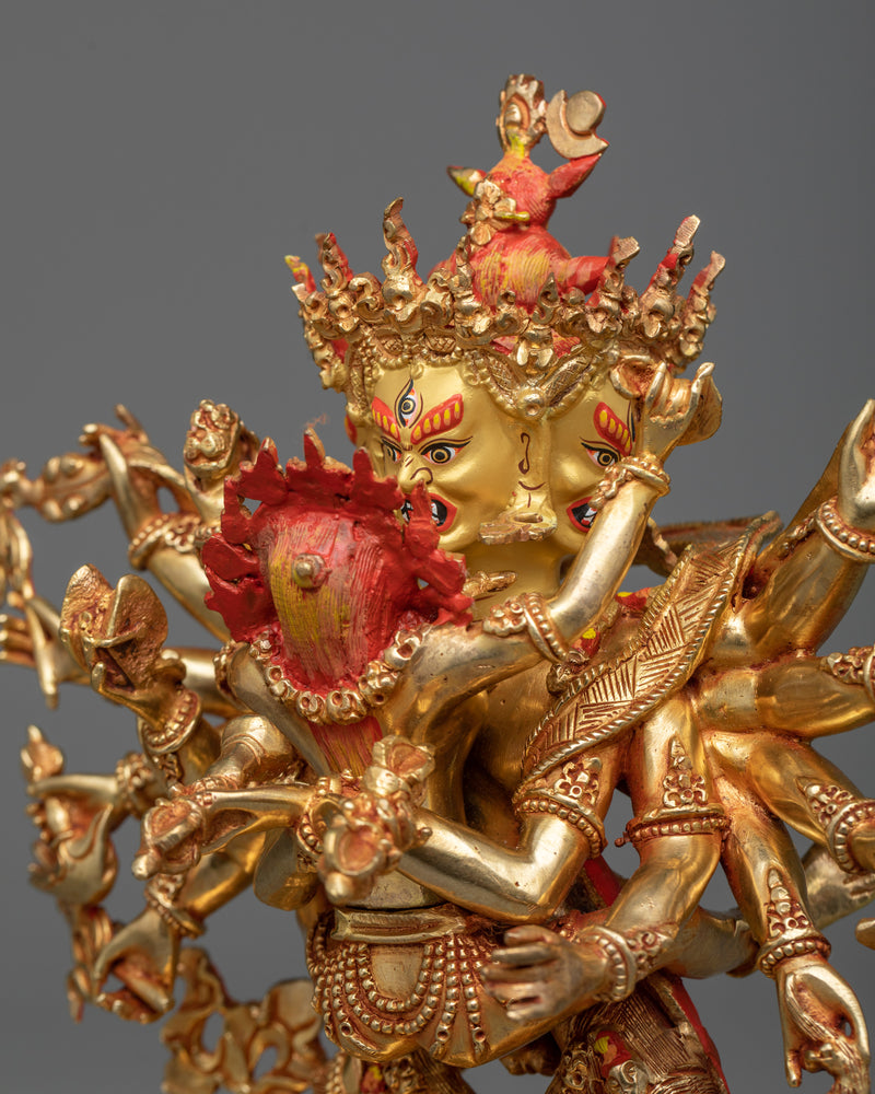 Yidam Chakrasambhara Statue | Embrace the Cosmic Dance