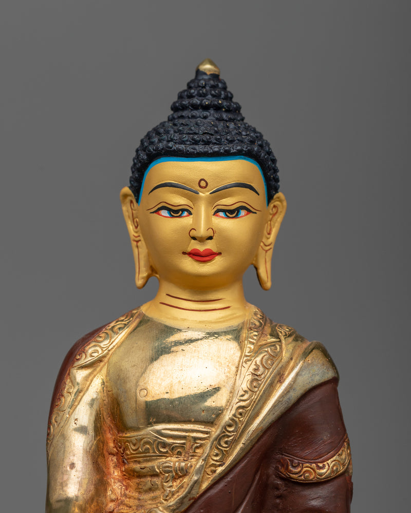 Shakyamuni Buddha Gold Face Statue | Founder of Buddhism