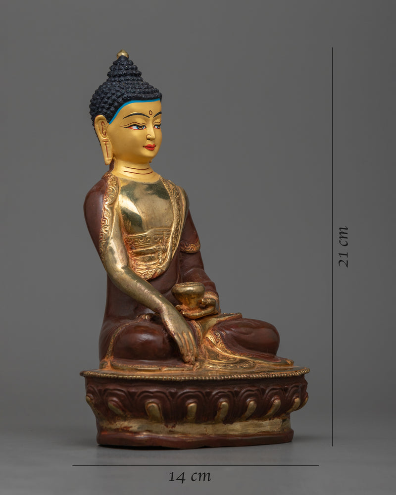 Shakyamuni Buddha Gold Face Statue 