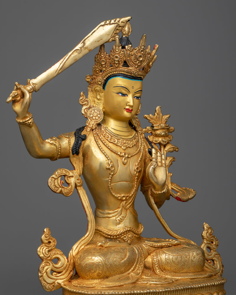 Manjushri Bodhisattva Statue | Symbolizing Wisdom and Enlightened Understanding