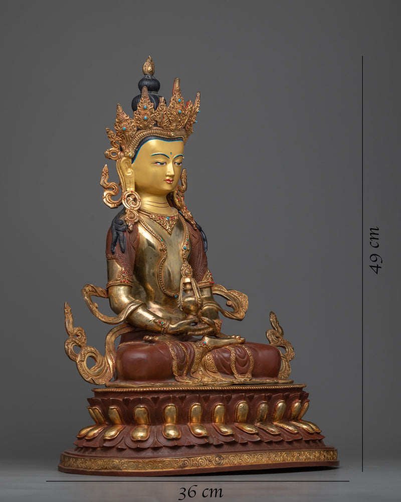 statue for amitayus-long-life-practice