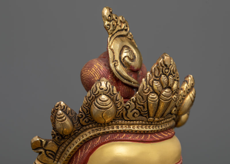 Kubera Statue for Shrine | Welcome Prosperity with the Vibrant Yellow Dzambhala