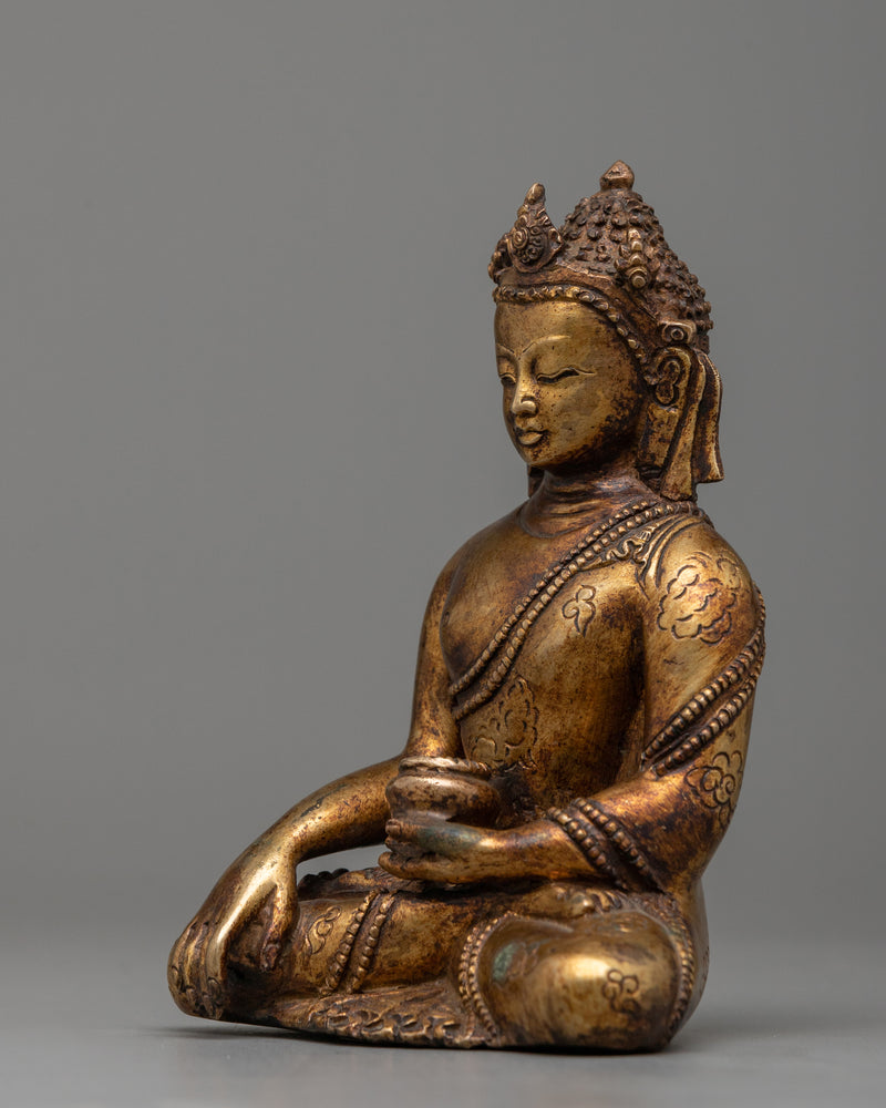 Crown Shakyamuni Buddha Sculpture | Reverence & Radiance Statues