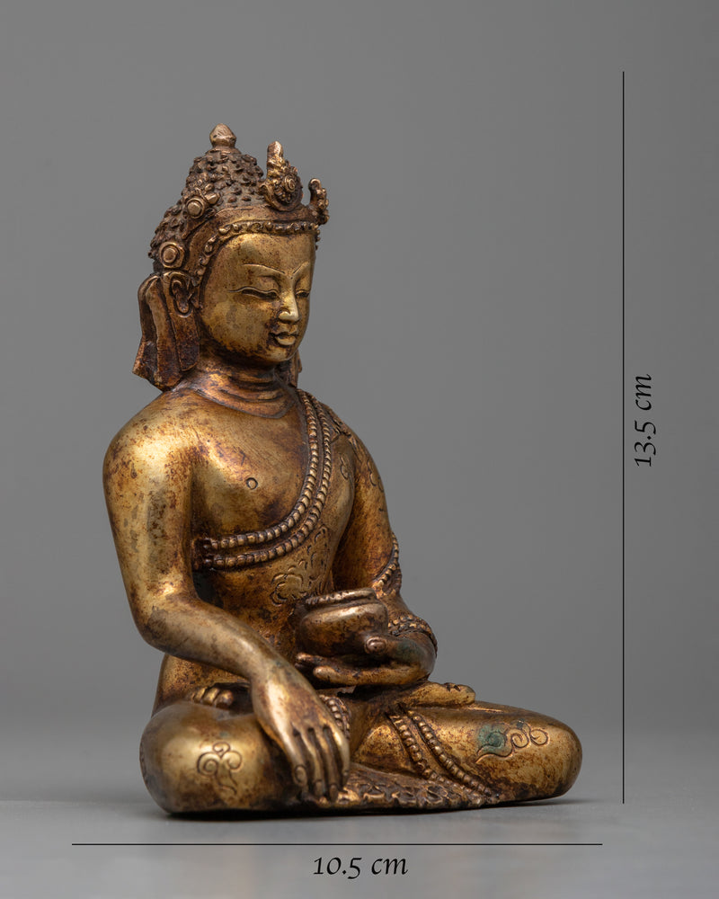 Crown Shakyamuni Buddha Sculpture | Reverence & Radiance Statues