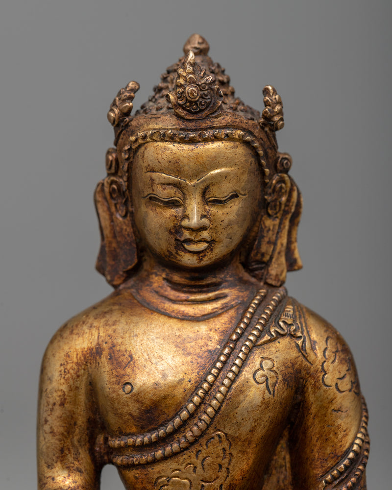 Crown Shakyamuni Buddha Sculpture | Reverence & Radiance Statues