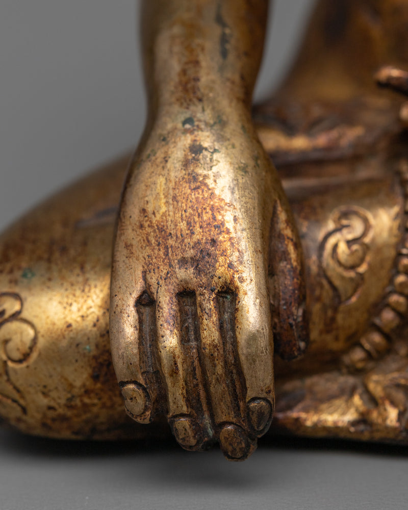 Crown Shakyamuni Buddha Sculpture | Reverence & Radiance Statues