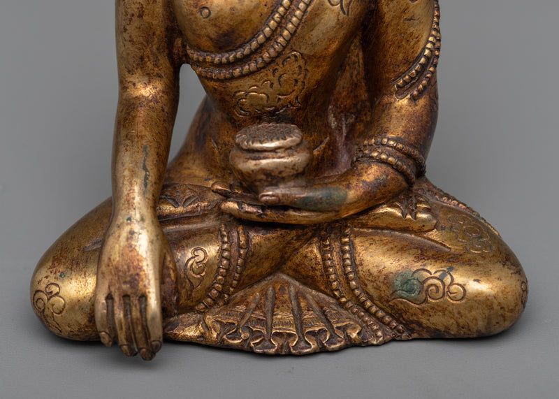 Crown Shakyamuni Buddha Sculpture | Reverence & Radiance Statues