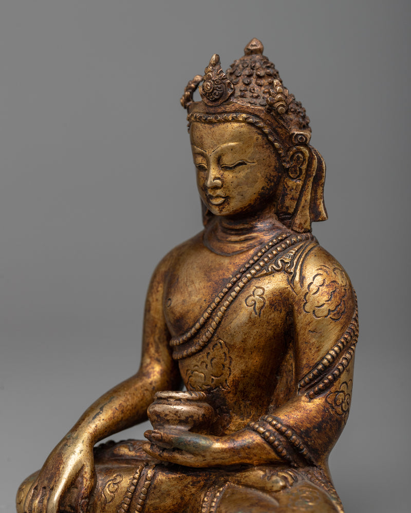 Crown Shakyamuni Buddha Sculpture | Reverence & Radiance Statues