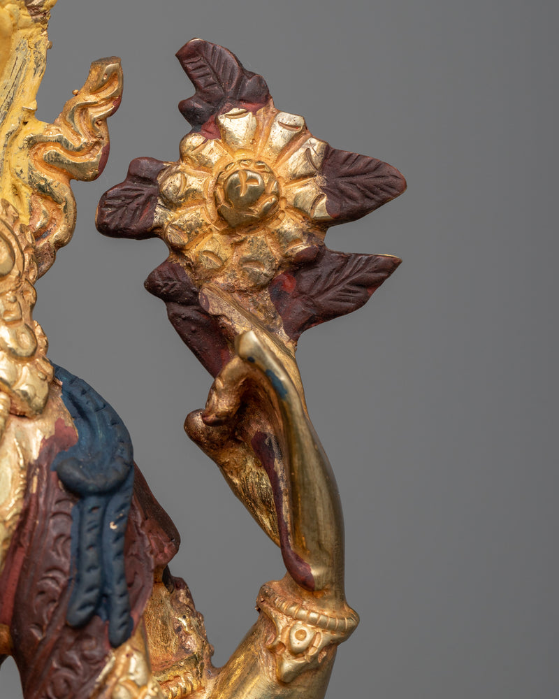 Gold Gilded Chenrezi Statue | Immerse in Boundless Love