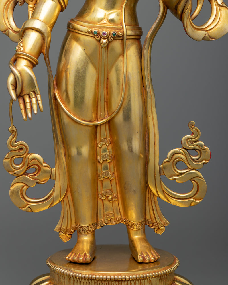 Standing Chenrezig 44cm Statue | Compassionate Deity of Buddhism