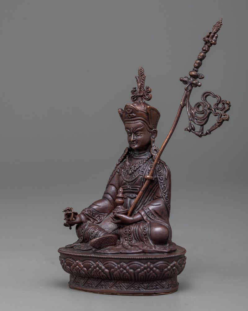 Miniature Guru Rinpoche Statue | Molded by Machine Sculpture of Guru Padmasambhava