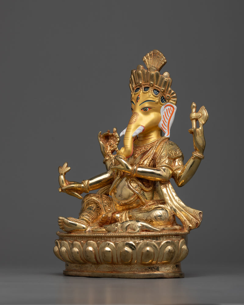 Ganesh Statue | Handmade in Traditional Himalayan Art of Nepal