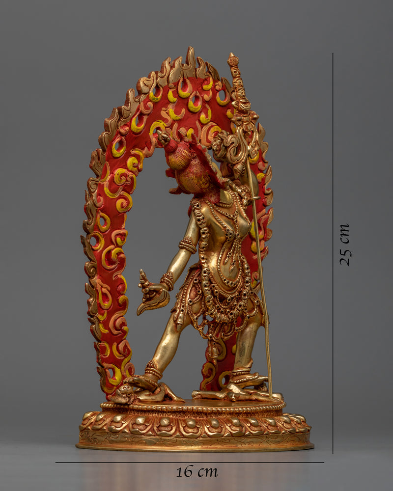 Dakini Vajrayogini Gold Statue