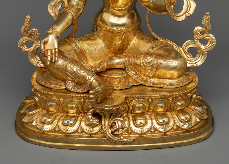 Green Tara Altar Statue | A Symbol of Activity, Abundance, and Compassion