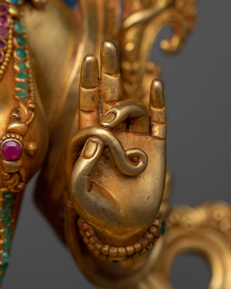 Mother Green Tara Statue | The Rescuer from Eight Perils